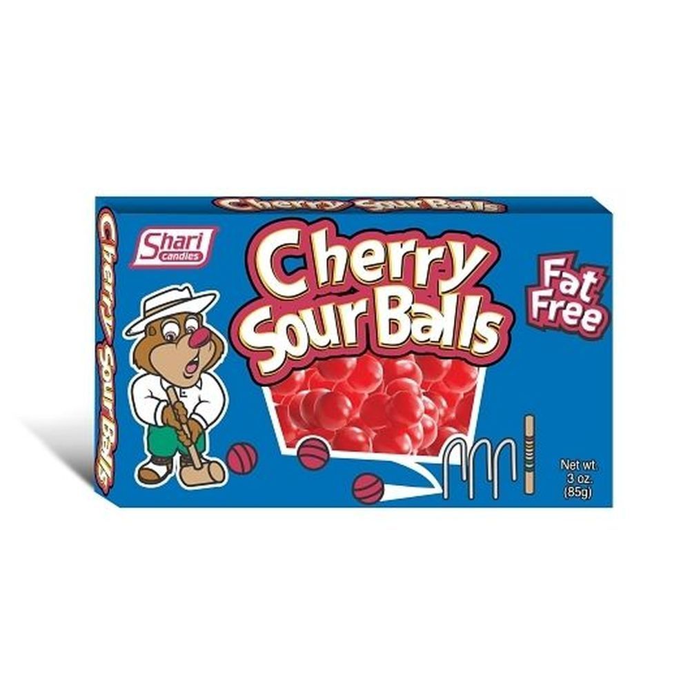 Shari Candies Cherry Sour Balls, 3 Ounce -- 12 Per Case