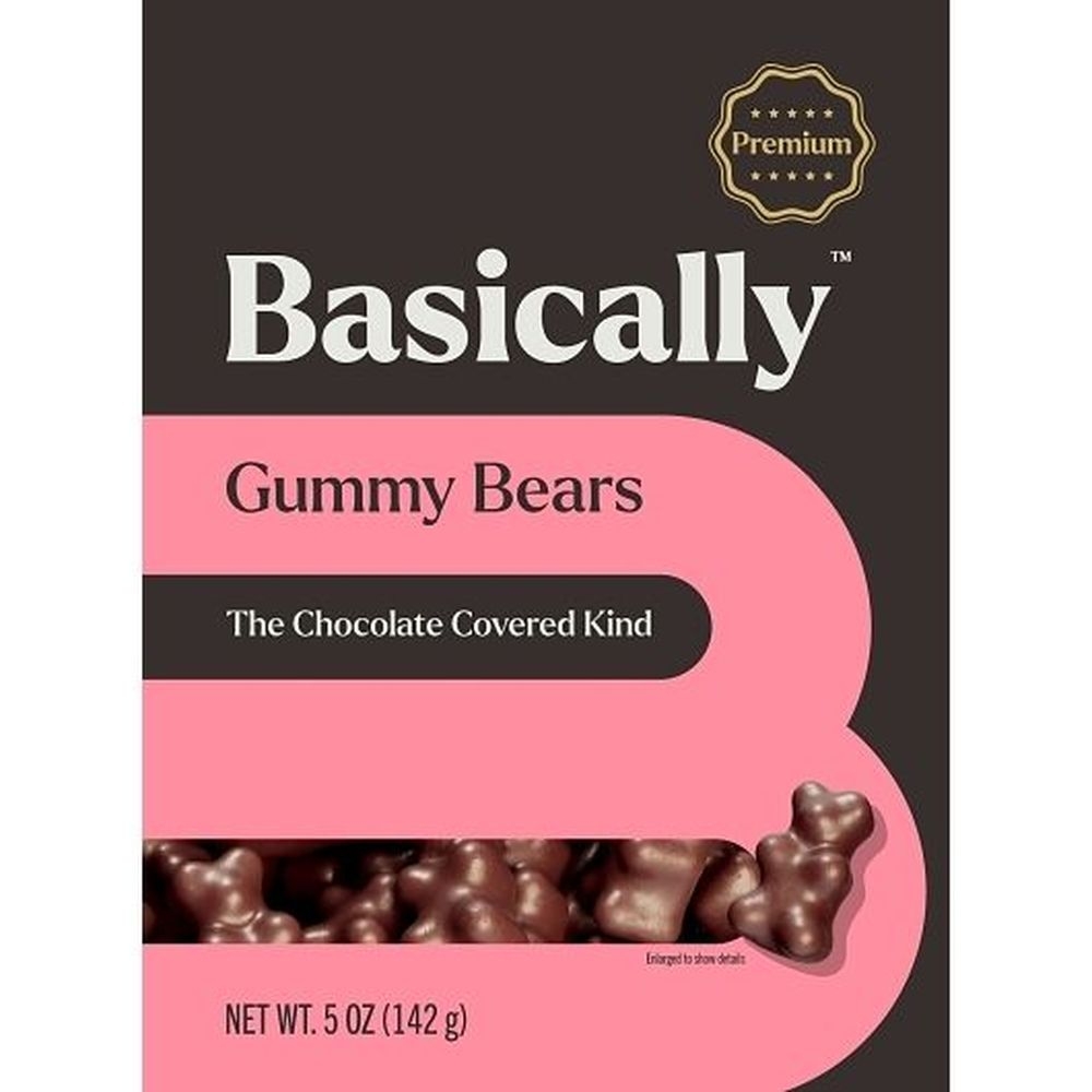 Basically Chocolate Covered Gummi Bears, 5 Ounce - 12 per case