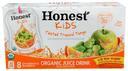 Honest Kids Organic Twisted Tropical Tango Punch Juice Drinks, 8 count per pack -- 4 per case.