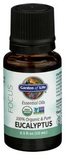 Garden of Life Organic Eucalyptus Focus Essential Oil, 0.5 Fluid Ounce