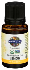 Garden of Life Organic Lemon Joyful Essential Oil, 0.5 Fluid Ounce