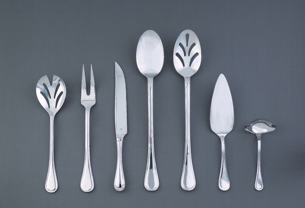 World Tableware Louvre 18/8 Stainless Steel Serving Spoon, 9 1/2 inch.