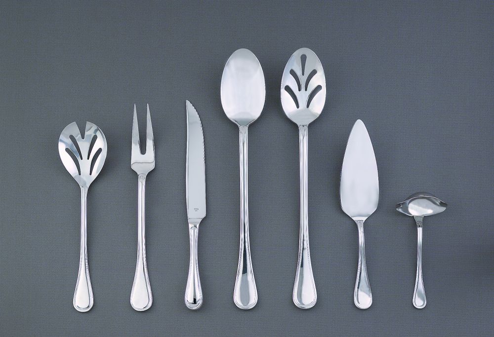 World Tableware Louvre 18/8 Stainless Steel Serving Spoon, 9 1/2 Inch