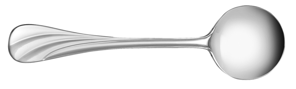 World Tableware International 18/8 Collection Serenade Stainless Steel Bouillon Spoon -- 12 per case.
