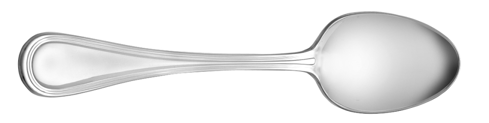 World Tableware International 18/8 Collection Geneva Stainless Steel Dessert Spoon -- 12 per case.