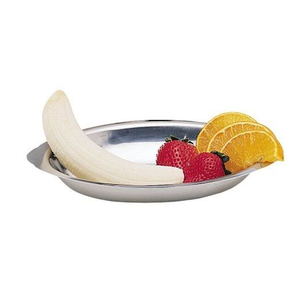 World Tableware Stainless Steel Banana Split Dessert Dish, 12 Ounce