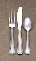 World Tableware Brandware 18/0 Collection Medium Weight Classic Rim Stainless Steel European Dinner Fork -- 36 per case.