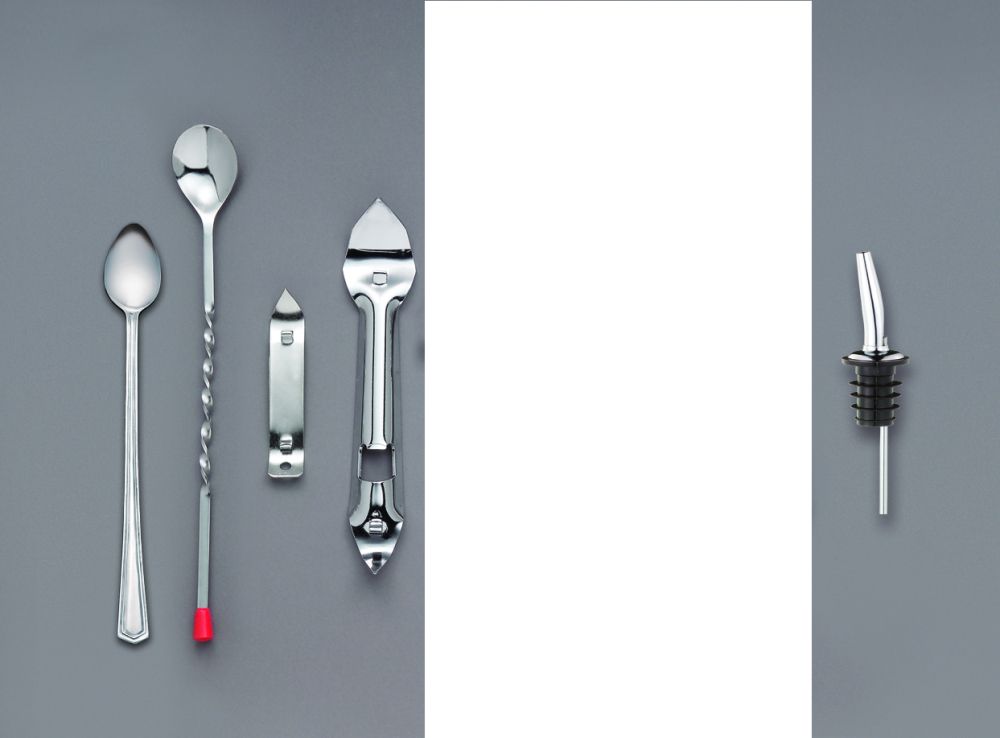 World Tableware Stainless Steel Red Tip Bar Spoon, 11 Inch -- 24 Per Case