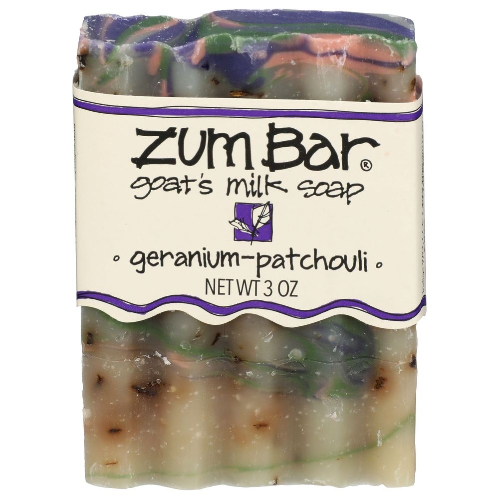 Zum Geranium Patchouli Bar Soap, 3 Ounce -- 6 per case