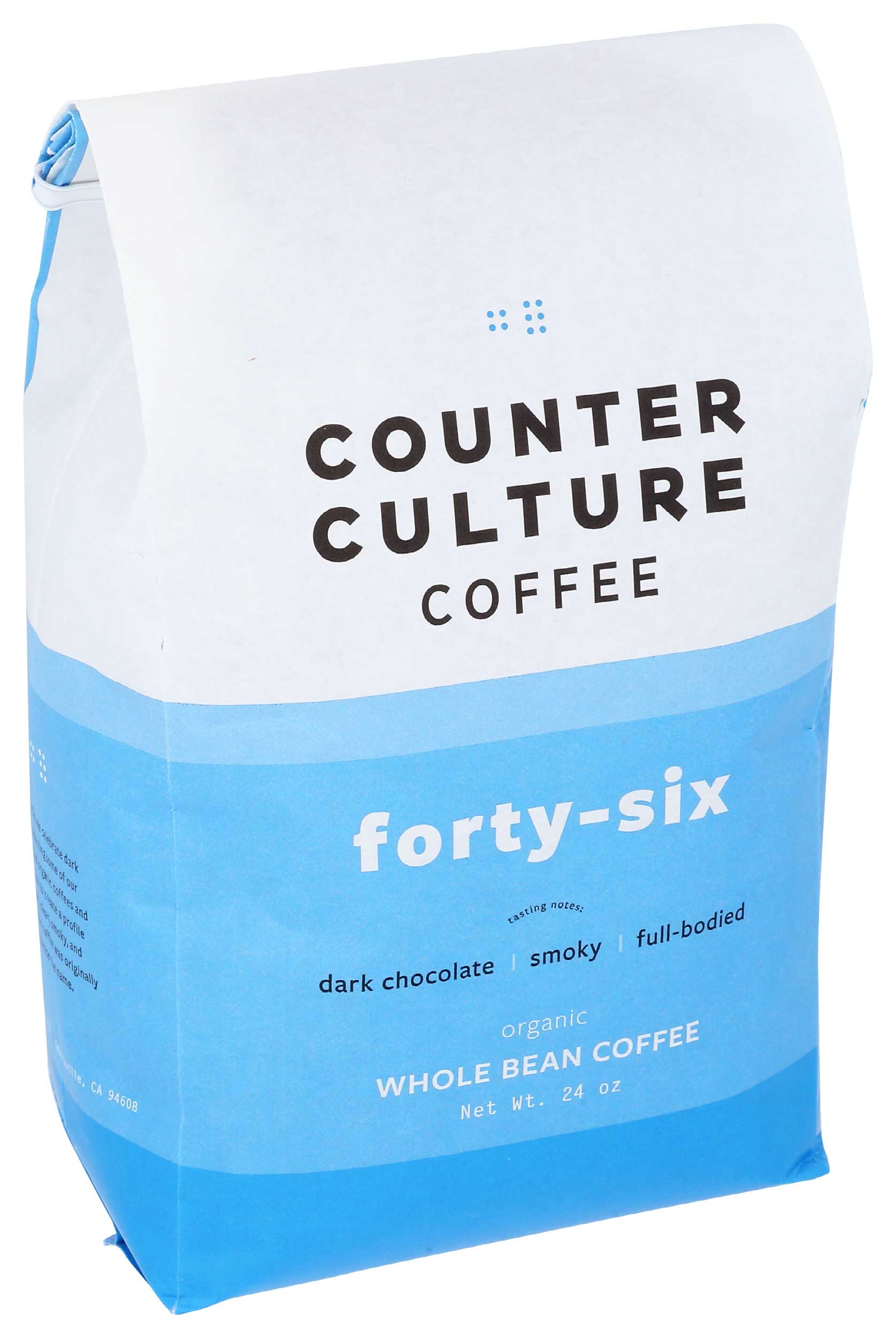 Counter Culture Forty Six Organic Whole Bean Coffee, 24 Ounce -- 6 per case