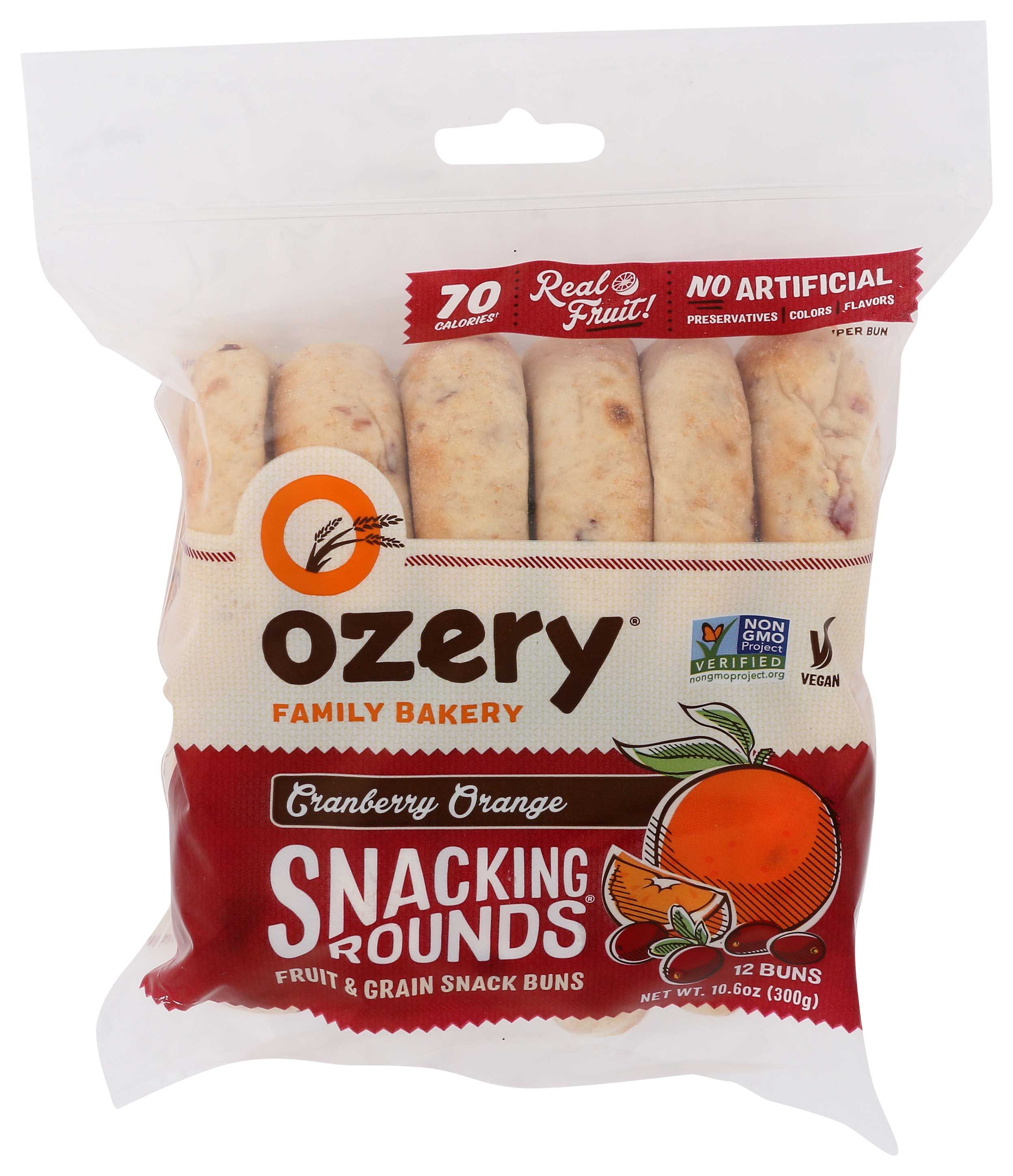 Ozery Bakery Cranberry Orange Snacking Rounds, 10.6 Ounce -- 6 Per Case