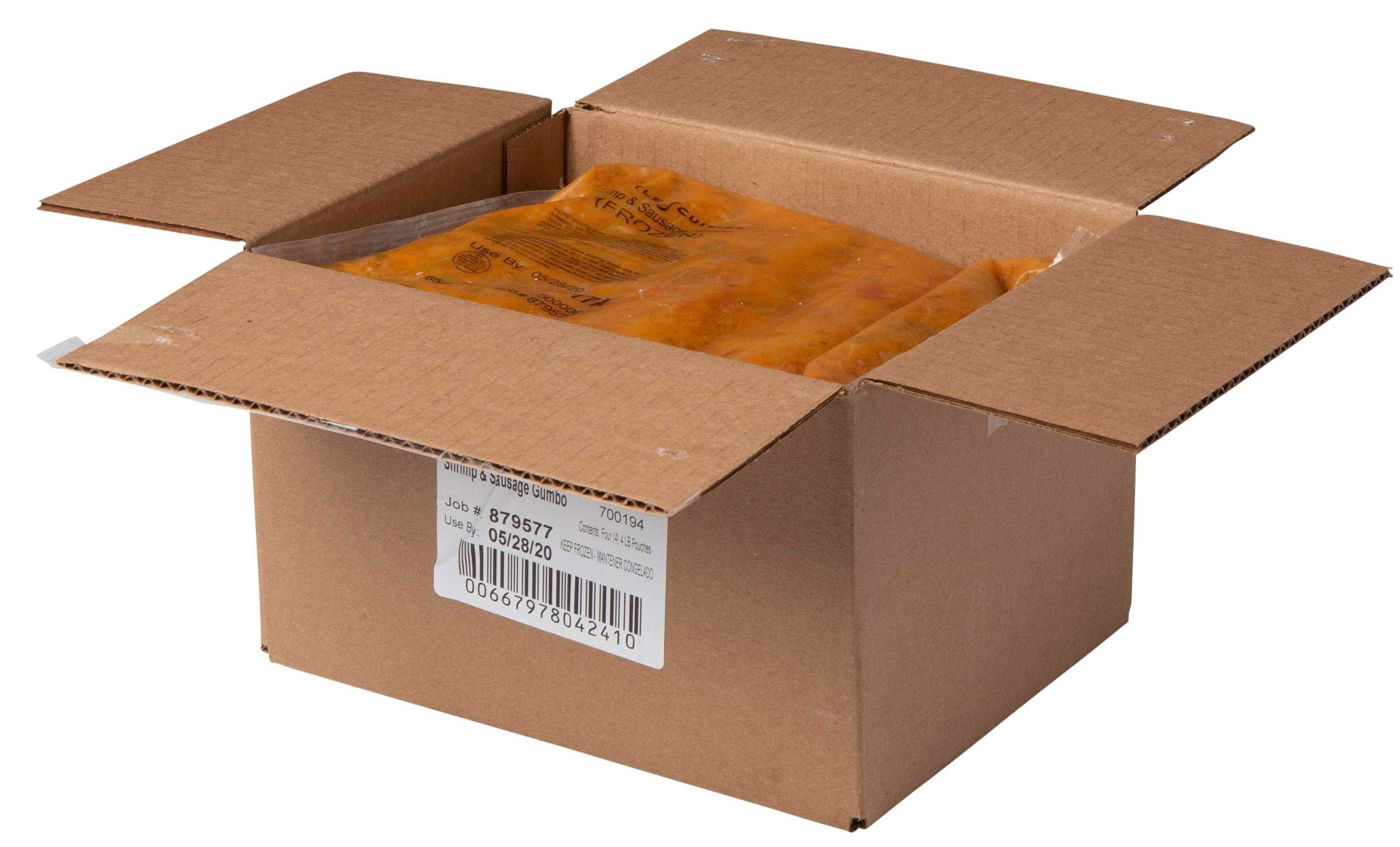 Kettle Cuisine Shrimp and Sausage Gumbo Soup, 4 Pound -- 4 per case