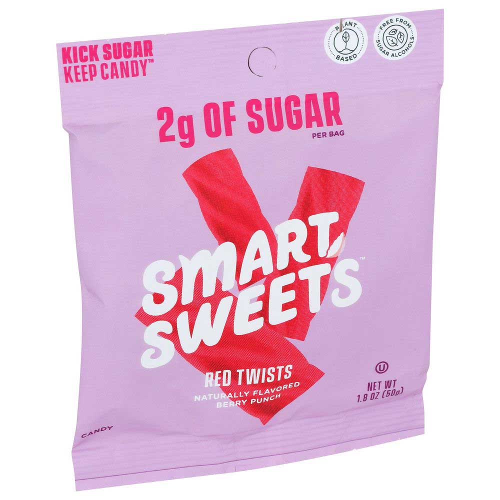Smartsweets Berry Punch Red Twists, 1.8 Ounce -- 12 per case