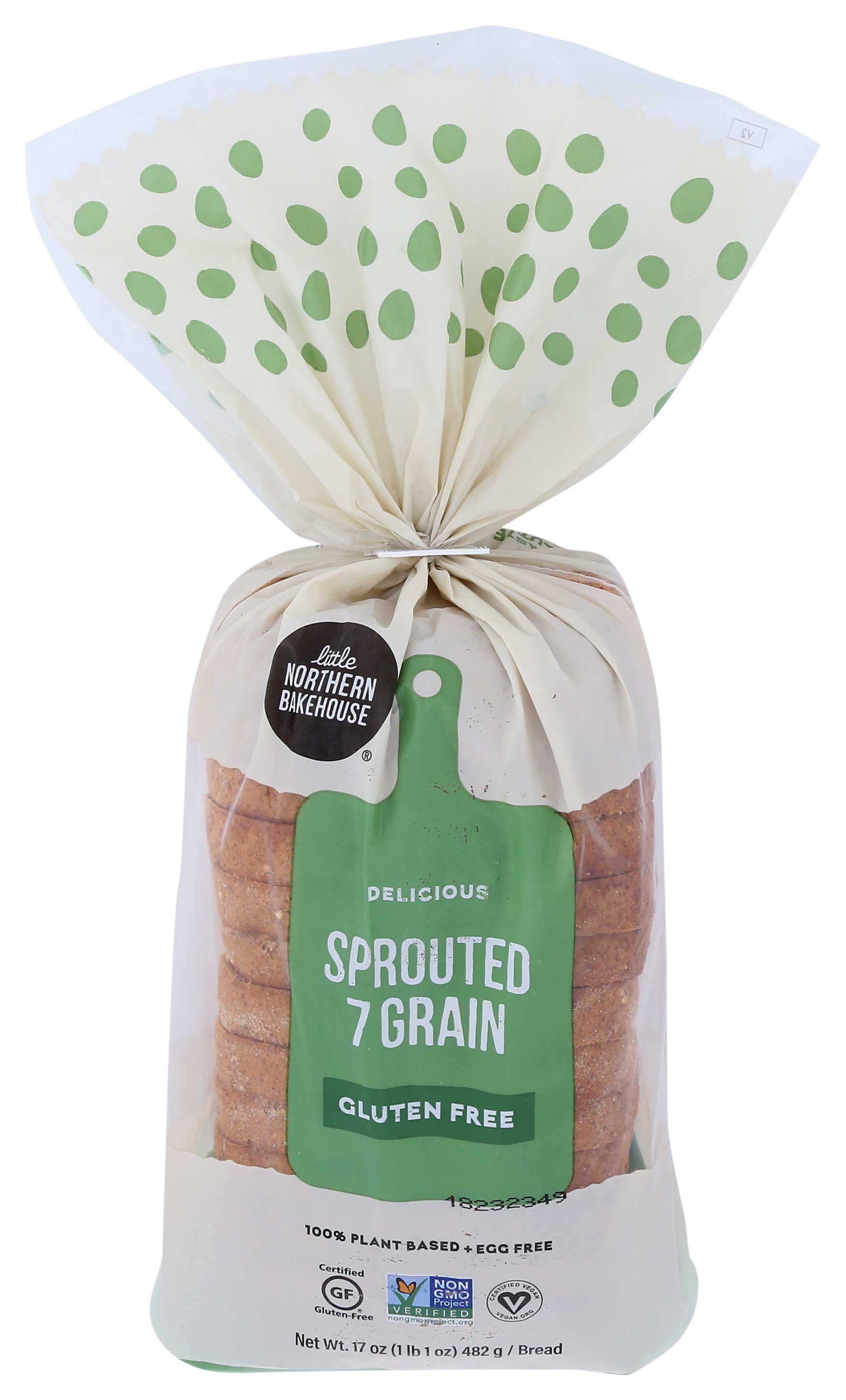 Little Northern Bakehouse Sprouted 7 Grain Bread, 17 Ounce -- 6 Per Case
