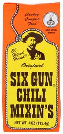 Six Gun Original Chili Mixins, 4 Ounce -- 12 per case