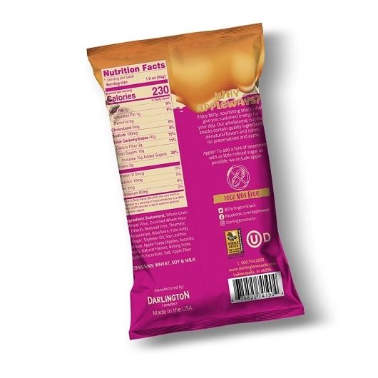 Appleways Whole Grain Maple Waffle Snaps, 1.9 Ounce -- 180 Per Case