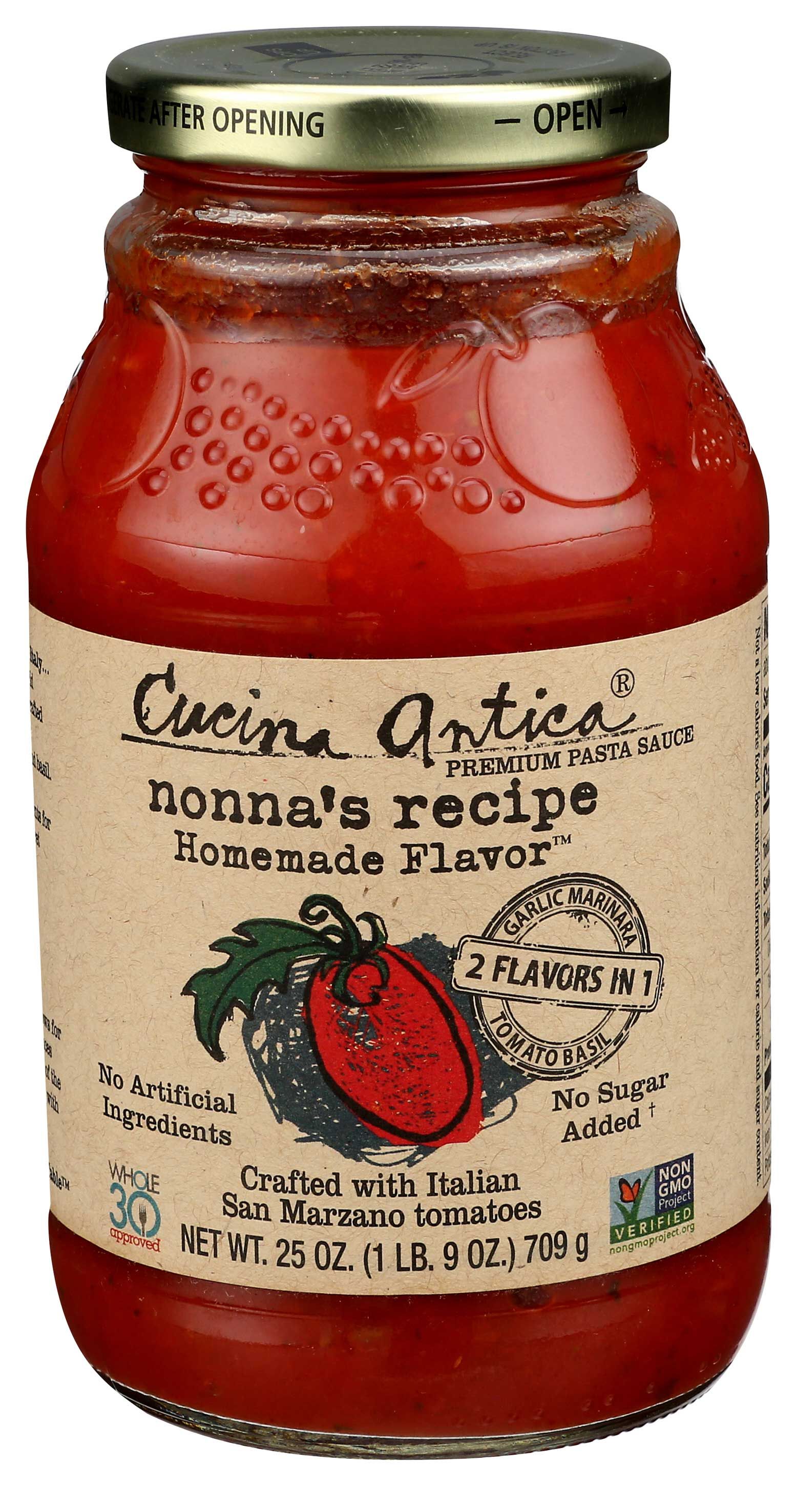 Cucina Antica Nonnas Recipe Homemade Flavor Pasta Sauce, 25 Ounce -- 12 Per Case