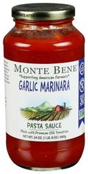 Monte Bene Garlic Marinara Pasta Sauce, 24 Fluid Ounce -- 6 per case