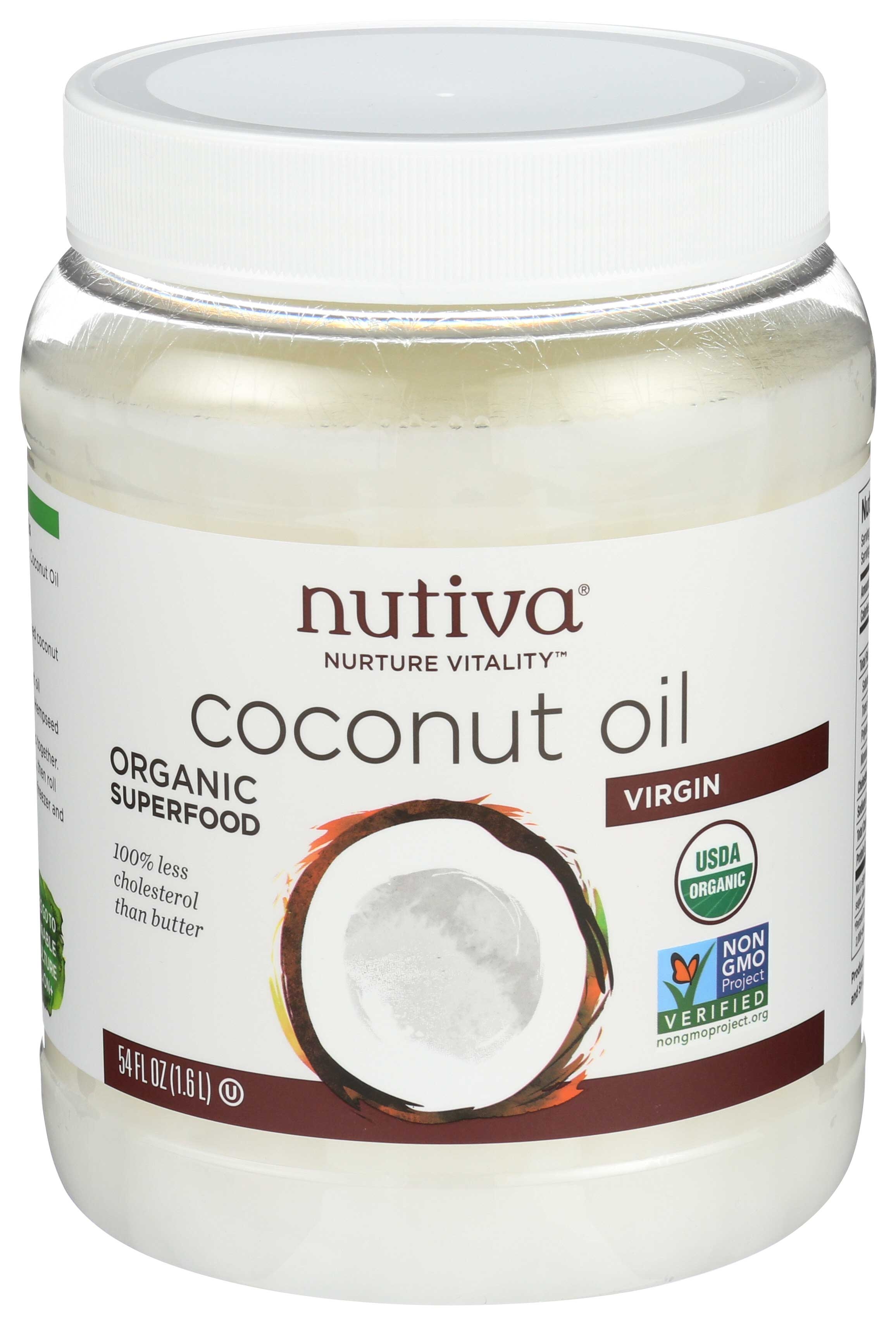 Nutiva Organic Extra Virgin Coconut Oil, 54 Ounce.