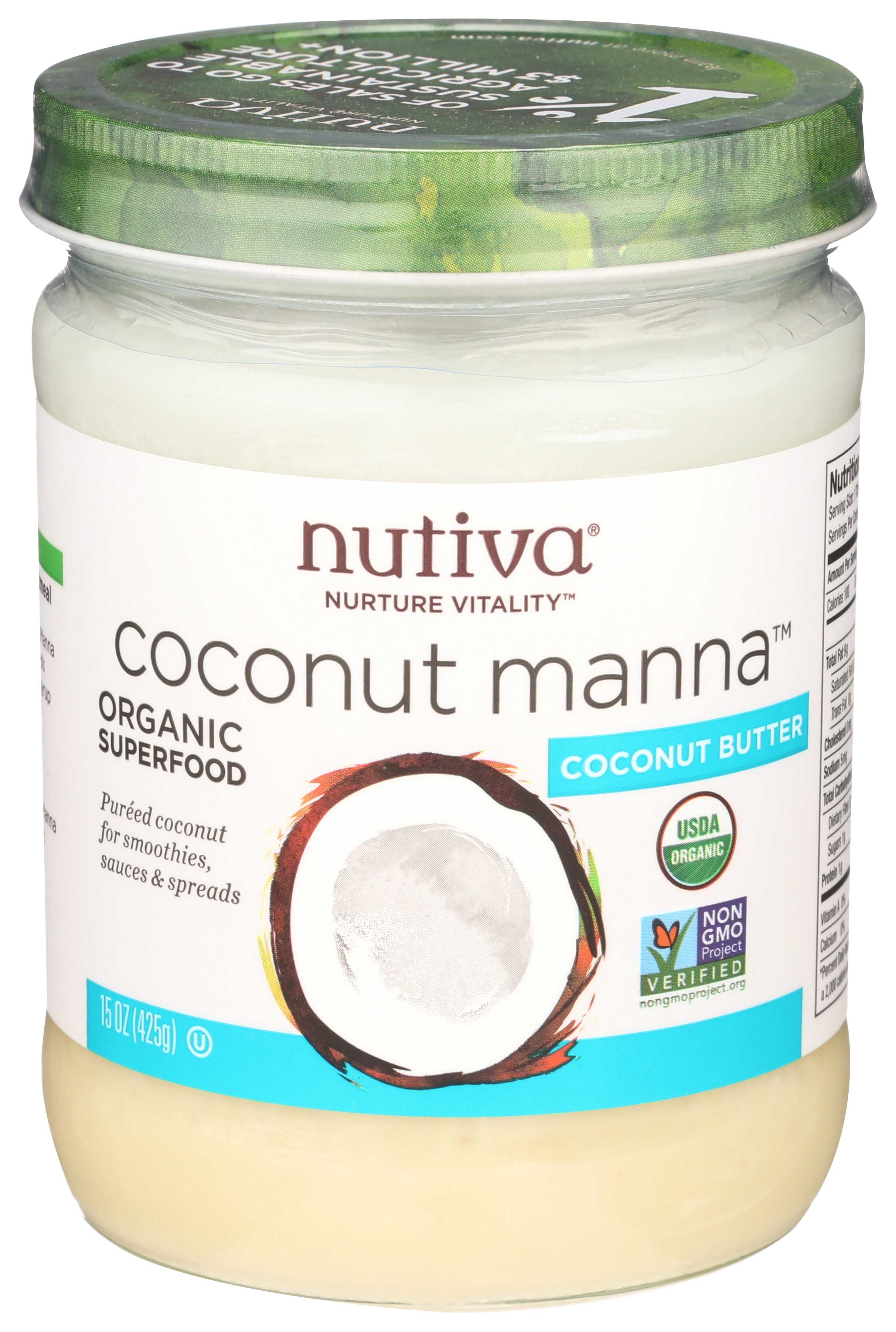 Nutiva Organic Coconut Manna Coconut Butter, 15 Ounce -- 6 Per Case
