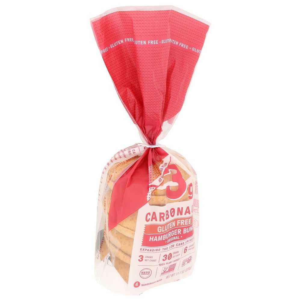 Carbonaut Gluten Free Hamburger Buns, 11.3 Ounce -- 6 per case