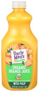 Uncle Matts Pure Organic Orange Juice with Pulp, 52 Fluid Ounce -- 6 per case
