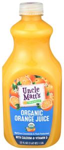 Uncle Matts Organic Orange with Calcium Vitamin D Juice, 52 Fluid Ounce -- 6 per case