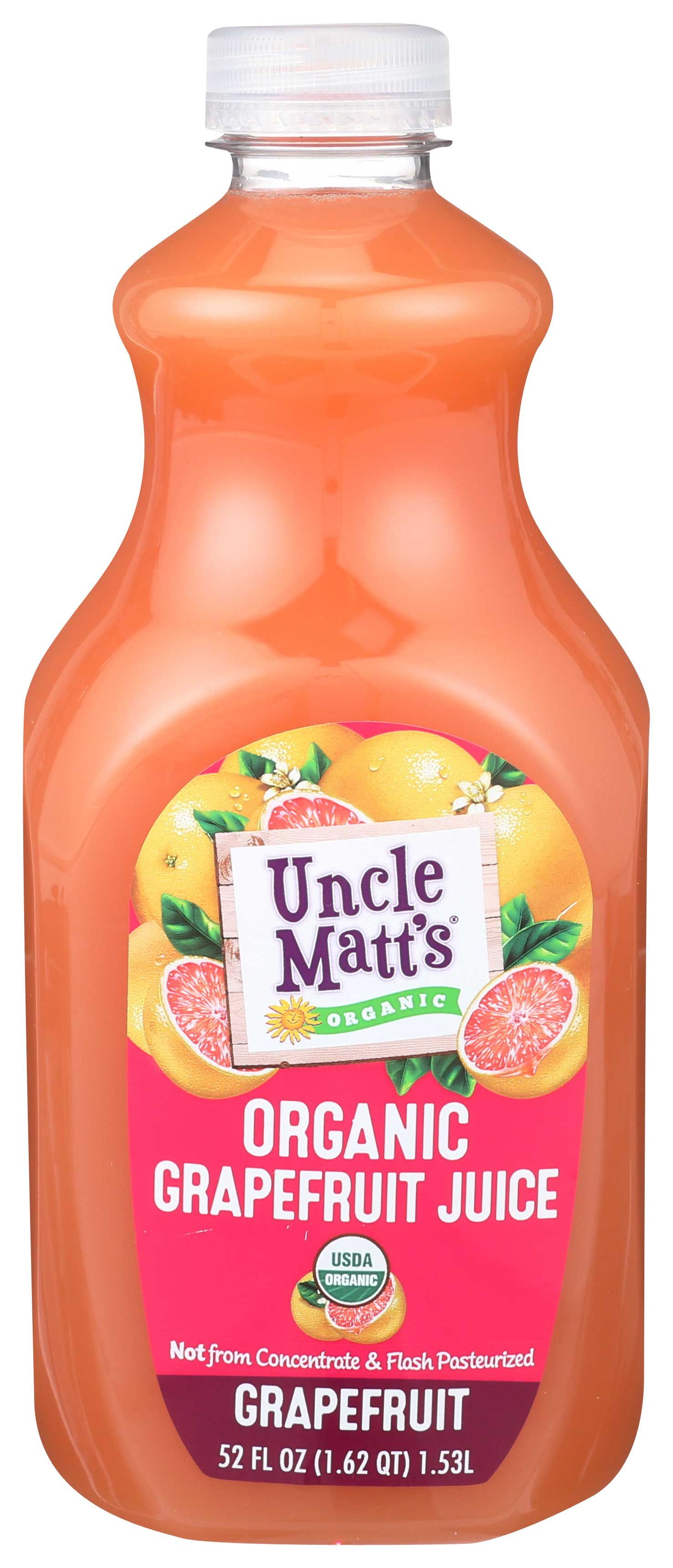 Uncle Matt's Organic Grapefruit Juice, 52 Fluid Ounce -- 6 Per Case
