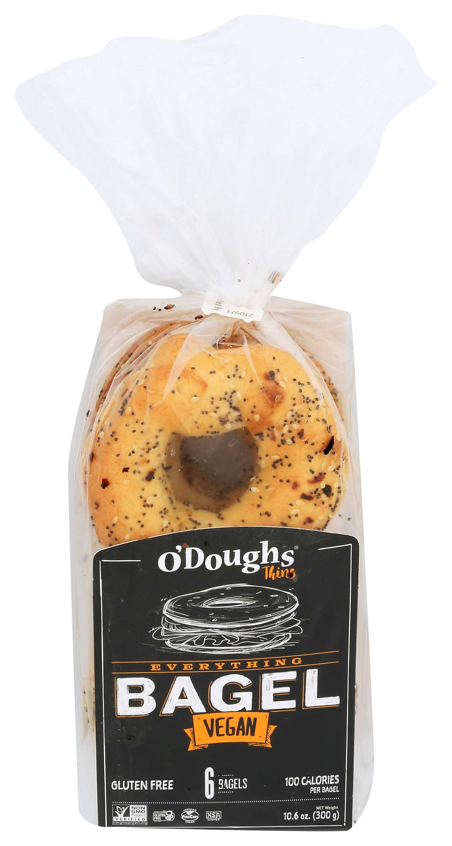 Odoughs Everything Bagel Thins, 10.6 Ounce -- 6 per case