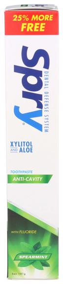 Spry Spearmint Anti-Cavity Toothpaste, 5 Ounce