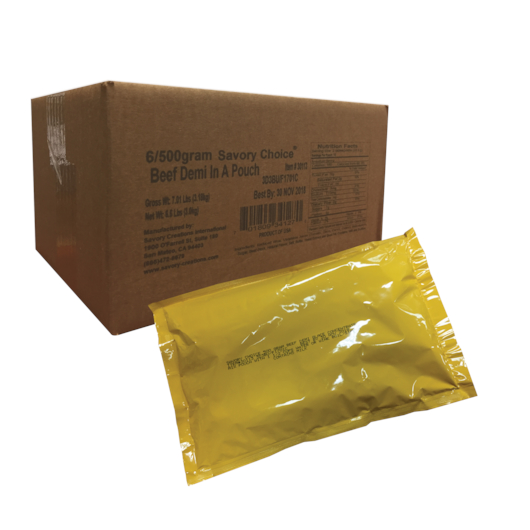 Savory Choice Beef Demi Glace Concentrate, 500 Gram -- 6 Per Case