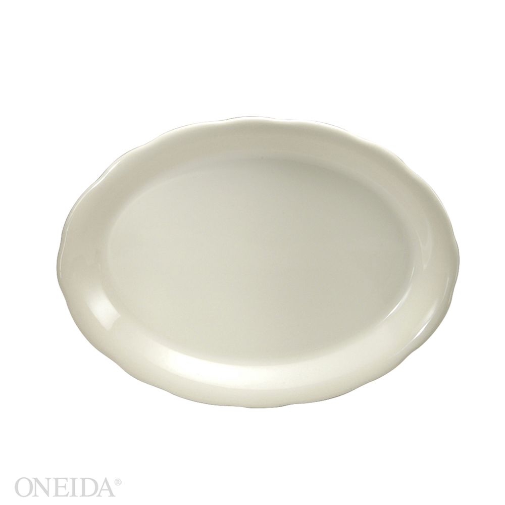 Oneida Buffalo Collection Caprice Undecorated Platter, 7 7/8 X 6 Inch -- 36 Per Case