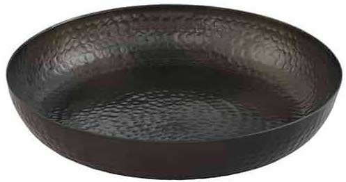 American Metalcraft Black Hammered Aluminum Single Wall Seafood Tray, 128 Ounce