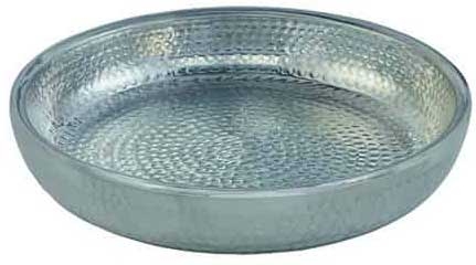 American Metalcraft Silver Hammered Aluminum Double Wall Seafood Tray, 80 Ounce Capacity
