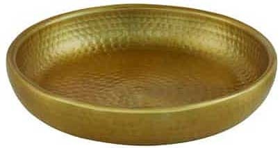 American Metalcraft Gold Hammered Aluminum Double Wall Seafood Tray, 80 Ounce Capacity