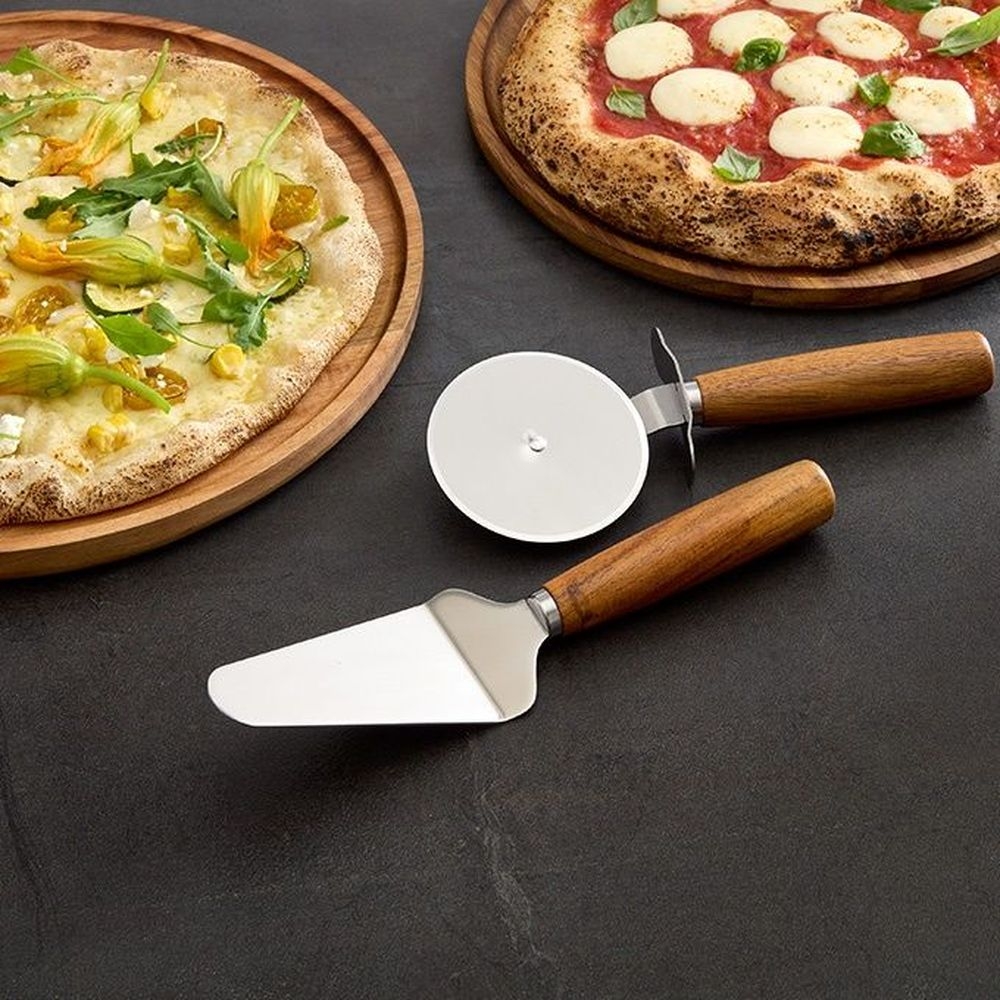 American Metalcraft Acacia Wood Handle Pizza Server, 10 3/4 inch Length