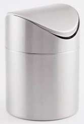 American Metalcraft Stainless Steel Swing Waste Bin, 6 5/8 inch Height