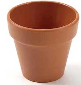 American Metalcraft Melamine Terracotta Pot, 2 Ounce