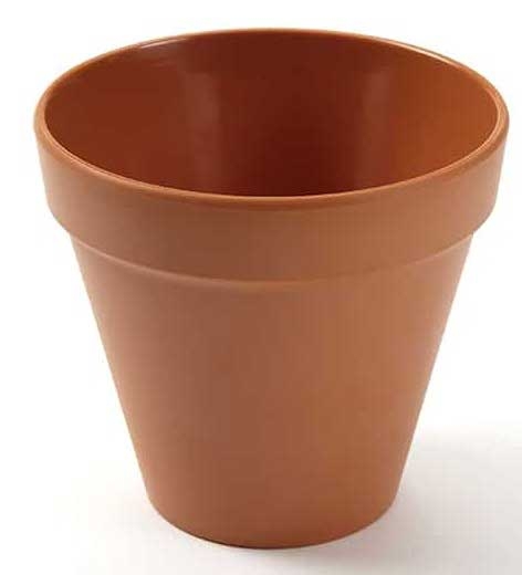 American Metalcraft Melamine Terracotta Pot, 14 Ounce