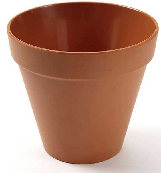 American Metalcraft Melamine Terracotta Pot, 24 Ounce
