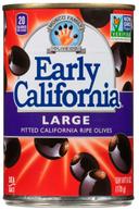 Early California Large Pitted Black Ripe Olives, 6 Ounce -- 12 per case