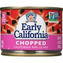 Early California Chopped Black Ripe Olives, 4.25 Ounce Can -- 12 per case