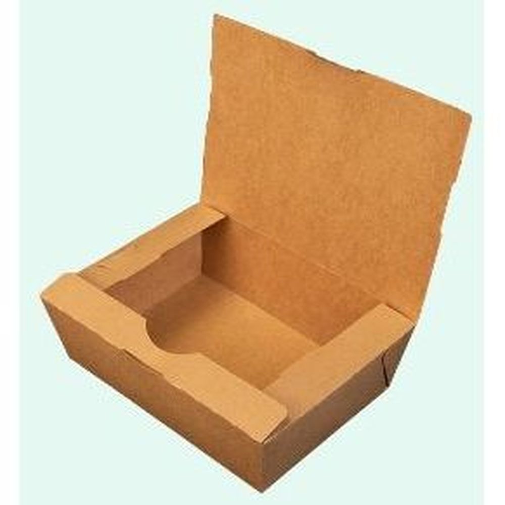 Southern Champion Tray ChampPak Kraft Number 3 Classic Container, 7.75 x 5.5 x 2.5 inch -- 200 per case.