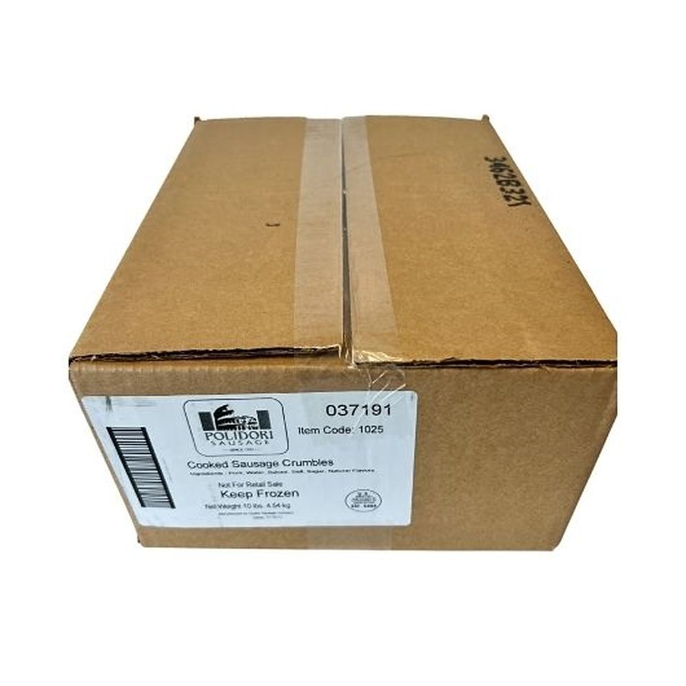 Polidori Sausage Cooked Crumble Breakfast Sausage, 5 Pound - 2 per case