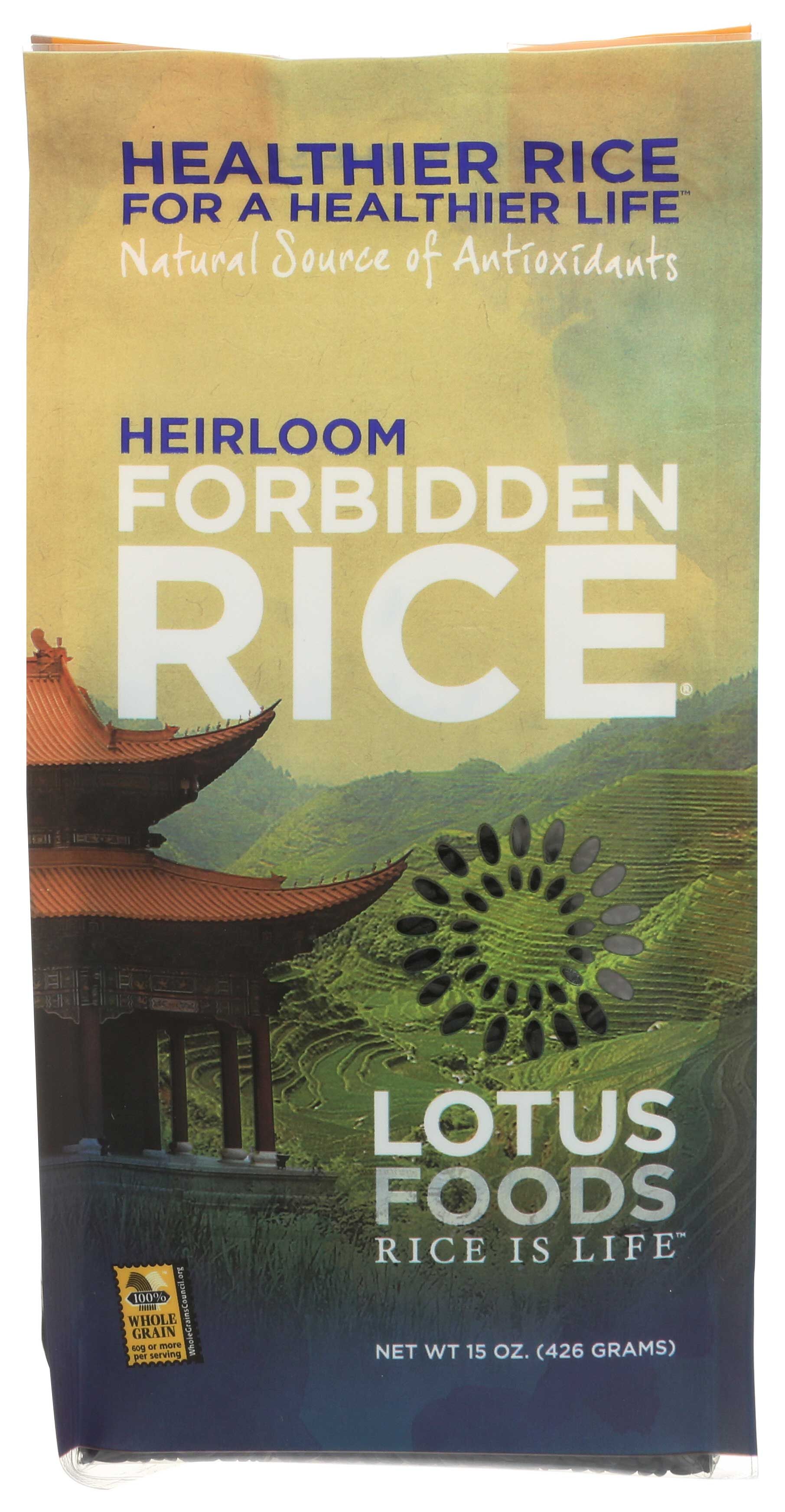 Lotus Foods Black Forbidden Rice, 15 Ounce -- 6 Per Case