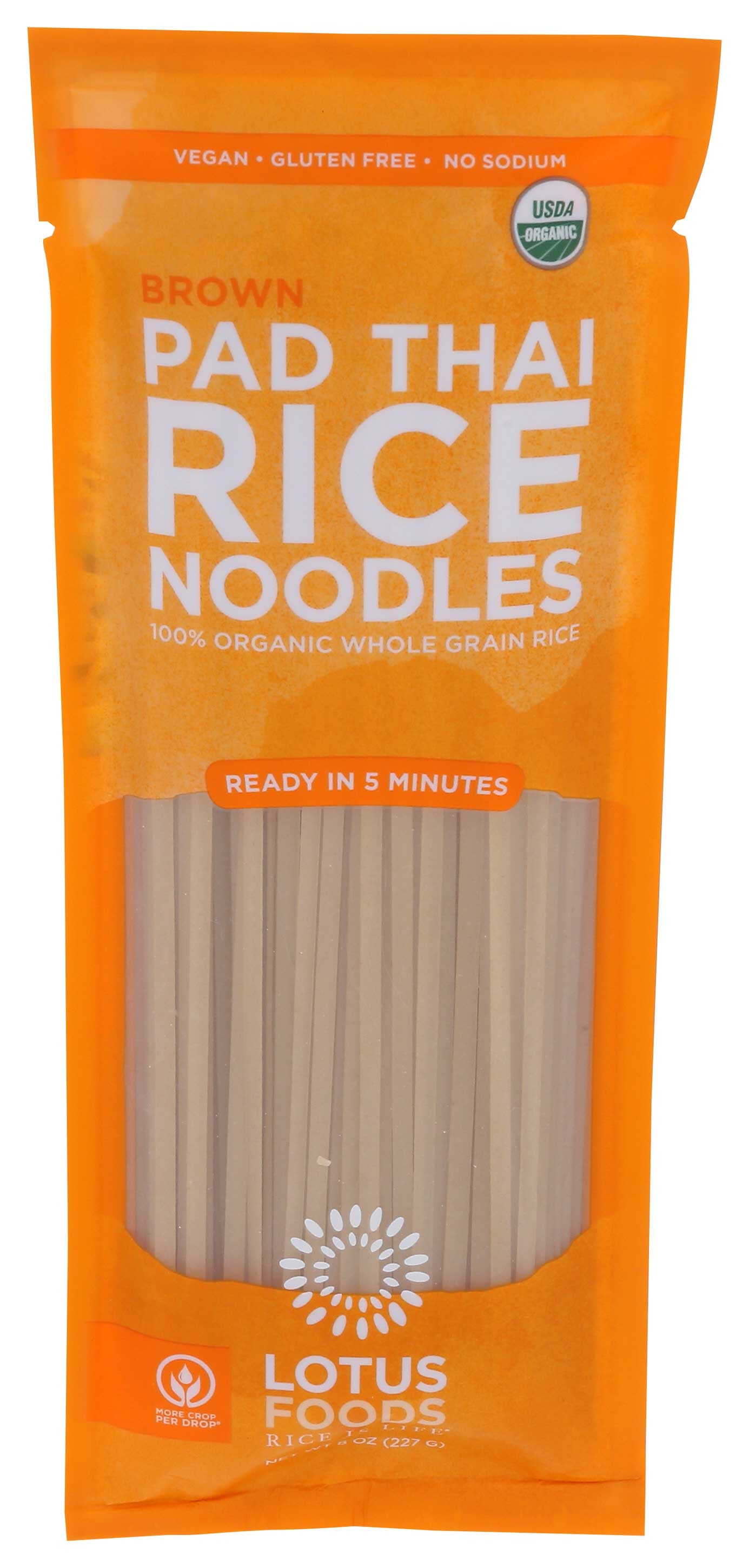 Lotus Foods Organic Brown Rice Pad Thai Noodles, 8 Ounce -- 8 per case