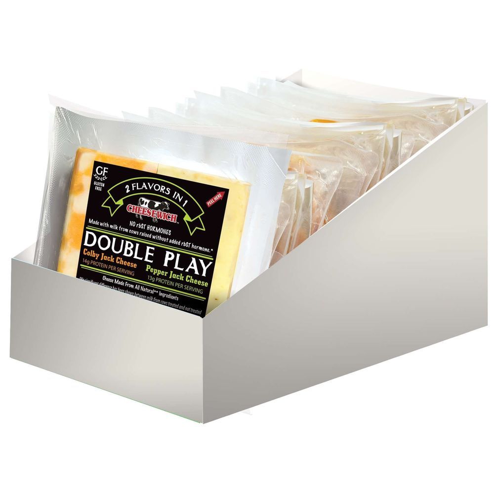 Cheesewich Colby Jack And Pepper Jack Double Play Cheese -- 24 Per Case