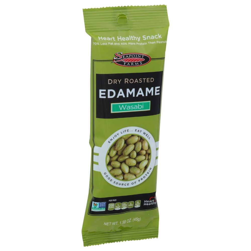 Seapoint Farms Spicy Wasabi Dry Roasted Edamame, 1.58 Ounce -- 12 per case