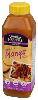 World Harbors Island Mango Sauce and Marinade, 16 Ounce -- 6 per case