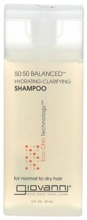 Giovanni 50:50 Balanced Hydrating Clarifying Shampoo, 2 Fluid Ounce -- 12 per case